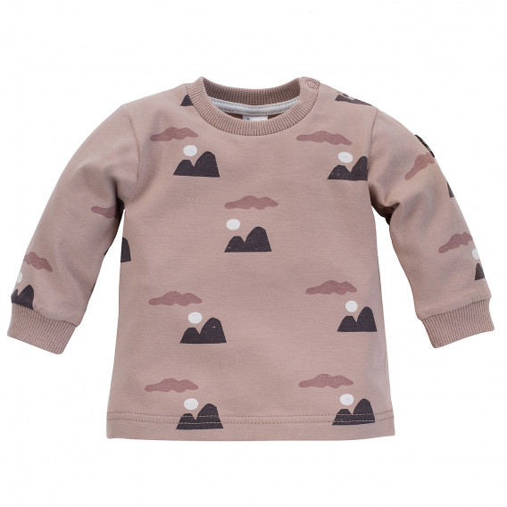 Βαμβακερή μπλούζα με γραφικόσχέδιο για ένα μωρό, ροζ Pinokio 242547 