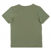 Βαμβακερό μπλουζάκι με τύπωμα φοίνικα, πράσινο Benetton 242738 4