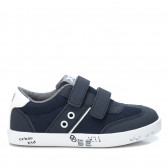 Πάνινα παπούτσια με velcro, σκούρο μπλε XTI 242848 