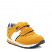 Πάνινα παπούτσια με velcro, κίτρινο XTI 242861 2
