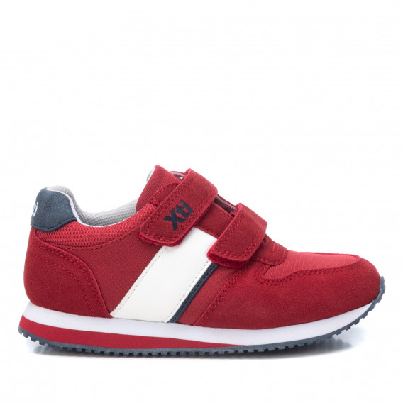 Πάνινα παπούτσια με velcro, κόκκινο XTI 242864 