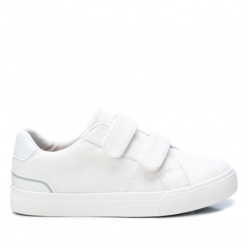 Πάνινα παπούτσια με velcro, σε λευκό χρώμα  242872