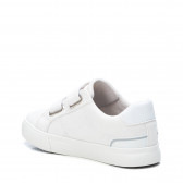 Πάνινα παπούτσια με velcro, σε λευκό χρώμα XTI 242874 3