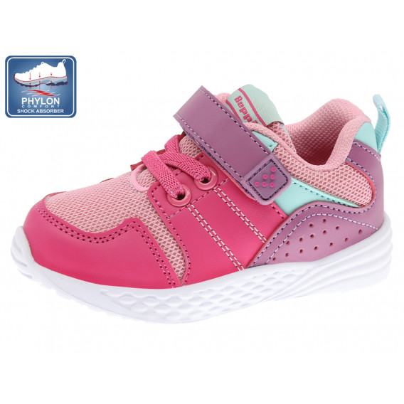 Αθλητικά παπούτσια με μοβ τόνους, ροζ Beppi 242983 