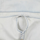 Τζιν πουκάμισο με κοντά μανίκια για ένα μωρό, γαλάζιο Benetton 243080 3