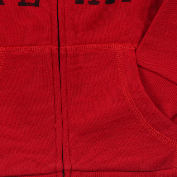 Βαμβακερή μπλούζα με στάμπα για μωρό, σε κόκκινο χρώμα Benetton 243213 3