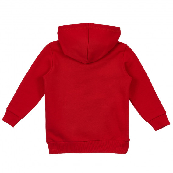 Βαμβακερή μπλούζα με στάμπα για μωρό, σε κόκκινο χρώμα Benetton 243214 4