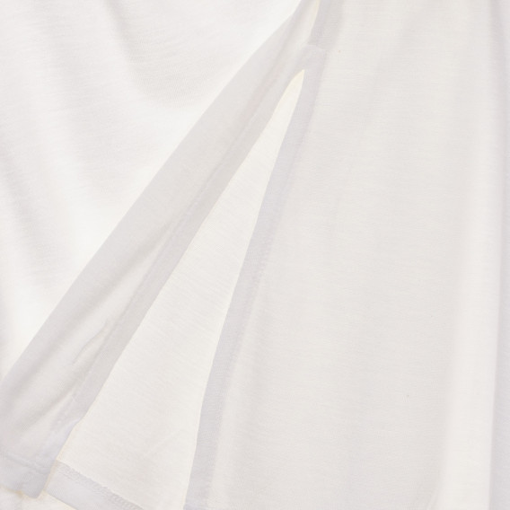Βαμβακερό τουνίκ με γραφικό σχέδιο, λευκό Sisley 243244 3