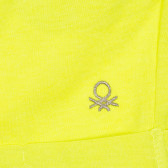 Σορτς με το λογότυπο της μάρκας, κίτρινο Benetton 243432 3