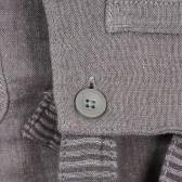 Βαμβακερές φόρμες με πλαϊνές τσέπες για ένα μωρό, γκρι Benetton 243472 3