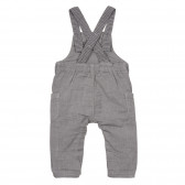 Βαμβακερές φόρμες με πλαϊνές τσέπες για ένα μωρό, γκρι Benetton 243473 4