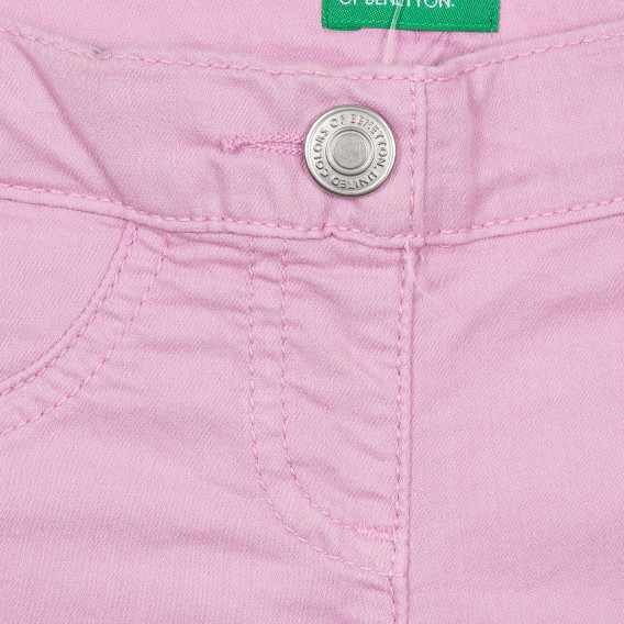 Παντελόνι με λογότυπο μάρκας, μωβ Benetton 243483 2