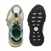 Πάνινα παπούτσια από φυσικό σουέτ με κίτρινες πινελιές, σε γκρι χρώμα Timberland 243538 3