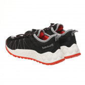 Πάνινα παπούτσια με κόκκινες πινελιές, μαύρο Timberland 243541 2