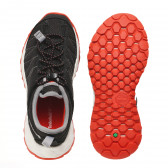 Πάνινα παπούτσια με κόκκινες πινελιές, μαύρο Timberland 243542 3