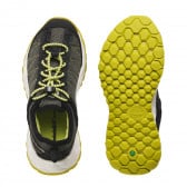 Πάνινα παπούτσια με κίτρινες πινελιές, σκούρο πράσινο Timberland 243567 3