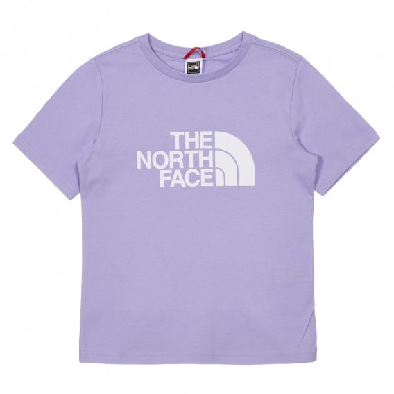 Βαμβακερό μπλουζάκι με το λογότυπο της μάρκας, μωβ The North Face 243589 