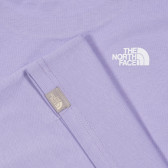 Βαμβακερό μπλουζάκι με το λογότυπο της μάρκας, μωβ The North Face 243591 2