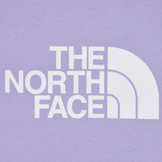 Βαμβακερό μπλουζάκι με το λογότυπο της μάρκας, μωβ The North Face 243592 3