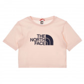 Βαμβακερό μπλουζάκι με το λογότυπο της μάρκας, σε ροζ χρώμα The North Face 243593 