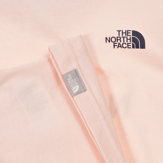 Βαμβακερό μπλουζάκι με το λογότυπο της μάρκας, σε ροζ χρώμα The North Face 243596 3