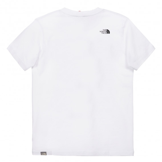 Βαμβακερό μπλουζάκι με σχέδιο ορειβάτη, λευκό The North Face 243599 4