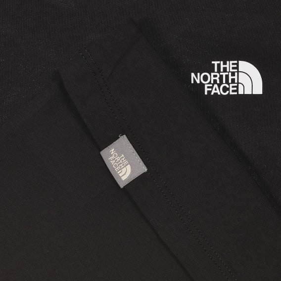 Βαμβακερό μπλουζάκι με σχέδιο ορειβάτη, μαύρο The North Face 243603 2