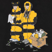 Βαμβακερό μπλουζάκι με σχέδιο ορειβάτη, μαύρο The North Face 243604 3