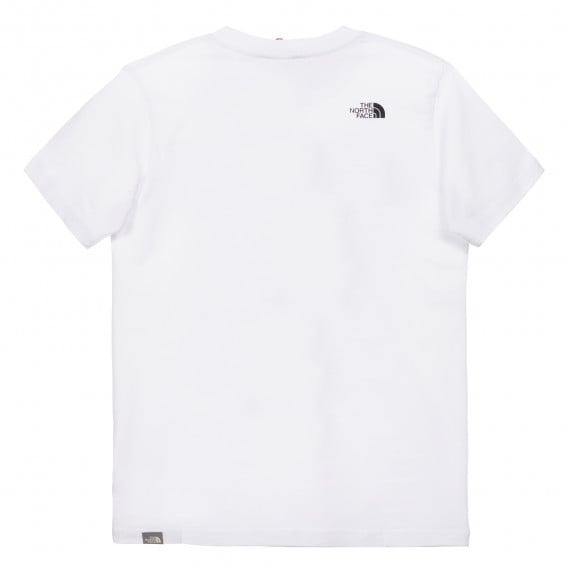 Βαμβακερό μπλουζάκι με τύπωμα σκηνής στο δάσος, λευκό The North Face 243606 4