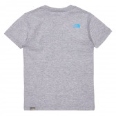 Βαμβακερή μπλούζα με το λογότυπο της μάρκας, γκρι χρώμα The North Face 243614 4