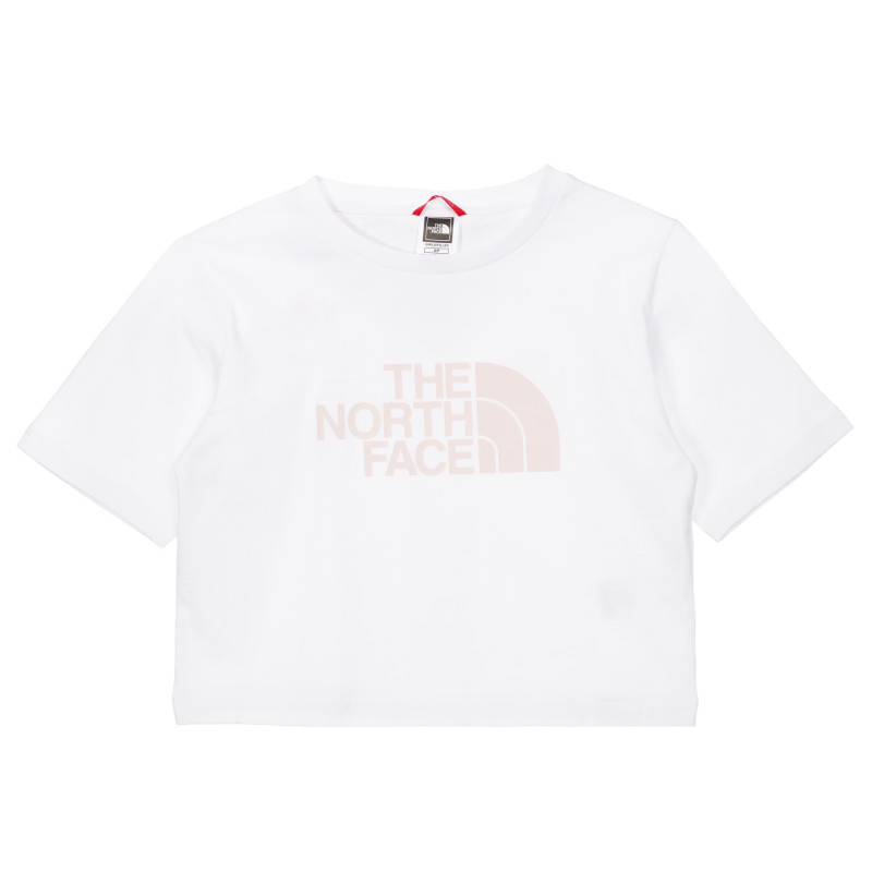 Βαμβακερό μπλουζάκι με το λογότυπο της μάρκας σε λευκό χρώμα.  243617