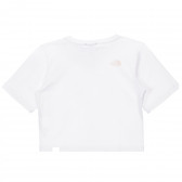 Βαμβακερό μπλουζάκι με το λογότυπο της μάρκας σε λευκό χρώμα. The North Face 243618 4