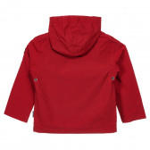 Ανοιξιάτικο μπουφάν με κουκούλα και το λογότυπο της μάρκας, κόκκινο Napapijri 243651 4