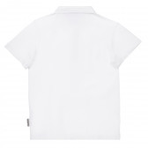 Βαμβακερή μπλούζα με γιακά, σε λευκό χρώμα Napapijri 243674 3