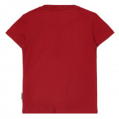 Βαμβακερό μπλουζάκι με μικρό απλικέ, κόκκινο Napapijri 243683 4