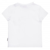 Βαμβακερό μπλουζάκι με μικρό απλικέ, λευκό Napapijri 243687 4