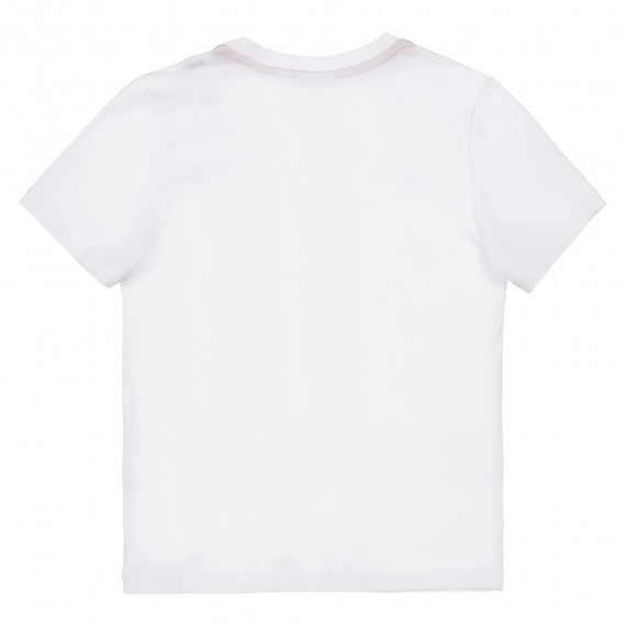 Βαμβακερό μπλουζάκι με την επιγραφή της μάρκας, λευκό Napapijri 243690 3