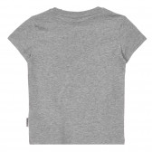 Βαμβακερό μπλουζάκι με το λογότυπο της μάρκας σε γκρι χρώμα Napapijri 243700 4