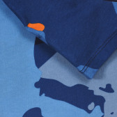 Βαμβακερό μπλουζάκι με τύπωμα καμουφλάζ, μπλε Napapijri 243717 2