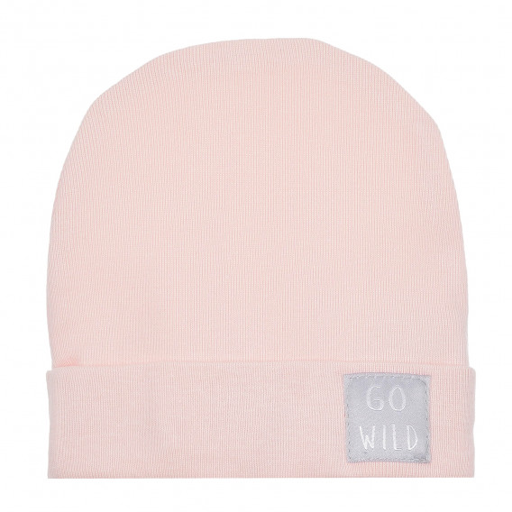 Βαμβακερό καπέλο με απλικέ για ένα μωρό, σε ροζ χρώμα Pinokio 243890 2