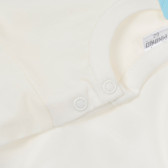 Βαμβακερή μπλούζα με μακριά μανίκια για ένα μωρό, λευκό Pinokio 243937 4