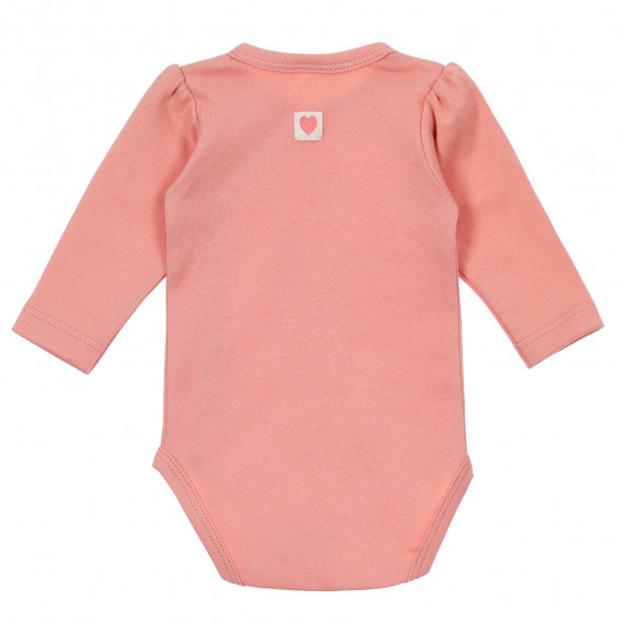 Βαμβακερό κορμάκι με μακριά μανίκια για ένα μωρό, ροζ Pinokio 243953 5