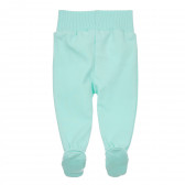Βαμβακερό παντελόνι για μωρό σε χρώμα μέντας Pinokio 243961 5