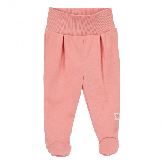 Βαμβακερό παντελόνι για μωρά, σε ροζ χρώμα Pinokio 243962 2
