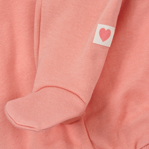 Βαμβακερό παντελόνι για μωρά, σε ροζ χρώμα Pinokio 243964 4