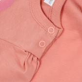 Βαμβακερή μπλούζα με μανίκια για μωρά, ροζ Pinokio 243999 4