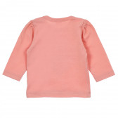 Βαμβακερή μπλούζα με μανίκια για μωρά, ροζ Pinokio 244004 5