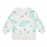 Βαμβακερή μπλούζα με φλοράλ τύπωμα για μωρά, λευκό Pinokio 244009 2