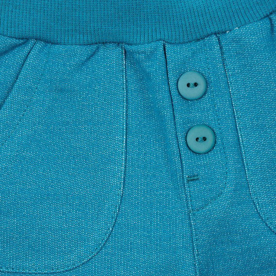 Βαμβακερό παντελόνι μωρού, σε μπλε χρώμα Pinokio 244084 3