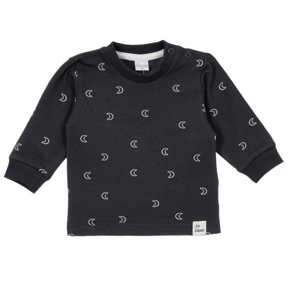 Βαμβακερή μπλούζα με γραφικό σχέδιο για ένα μωρό, γκρι Pinokio 244095 2